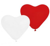 Balony Serca Pastelowe Ciemne Czerwone 15cm 100 szt