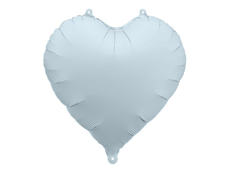 Balon foliowy Serce, 45 cm, mglisty niebieski, 45cm