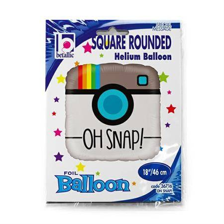 Balon Foliowy Oh Snap, Instagram 46 cm