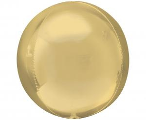 Balon Orbz kula złota 3D 40 cm luz