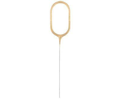 Zimne ognie złota cyfra 0,  17cm