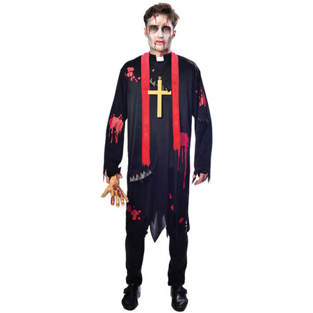 Strój, Kostium przebranie Zombie ksiądz L