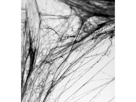 Pajęczyna dekoracyjna na Halloween + pająki, czarna, 60g