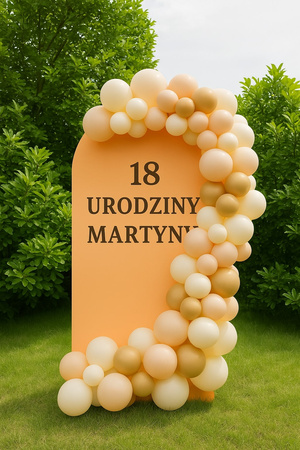 Ścianka dekoracyjna gładka półkole, Panel drewniany MDF