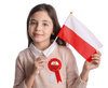 Flaga Polska, Biało-Czerwone Chorągiewki na patyku 30 x 45cm, 10 szt.