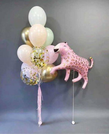 Zestaw balonów pantera + balony lateksowe