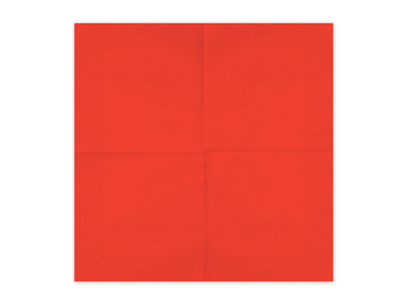 Serwetki papierowe Jasny Czerwony 33x33cm 20 szt
