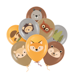 Balony Leśni przyjaciele, 8szt., 30cm