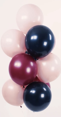 Małe Balony Pastelowe Gemar 5" Granatowe Navy, 12cm, 100 szt.