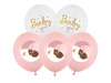 Balony lateksowe Baby girl, 30cm, 6szt.