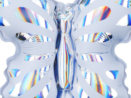  Balony foliowe do girland Motylki, 19x23 cm, 3szt