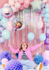 Balon foliowy serce Koci Domek Gabi 35 cm mix