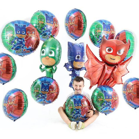 Balon Foliowy - PJ MASKS Pidżamersi Connor Kotboy niebieski