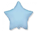 Balon foliowy gwiazdka, błękitna, niebieska, 46 cm