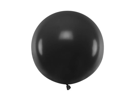 Balon lateksowy Gigant, Czarny, Pastel Black, 60cm, 1szt