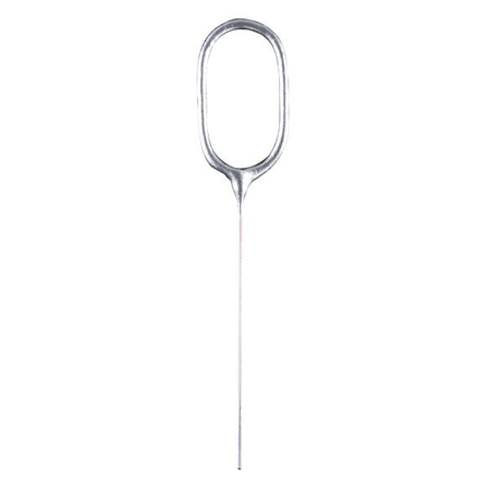 Zimne ognie srebrna cyfra 0, 17cm