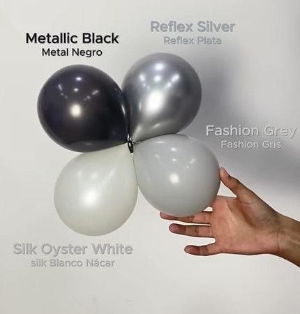 Balony lateksowe Sempertex Silk Oyster White, 60 cm, 1 szt.