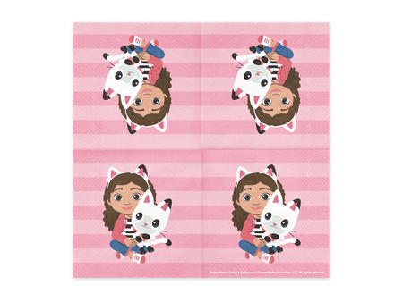 Serwetki Koci Domek Gabi Mix kolorów 33 x 33 cm 20 szt