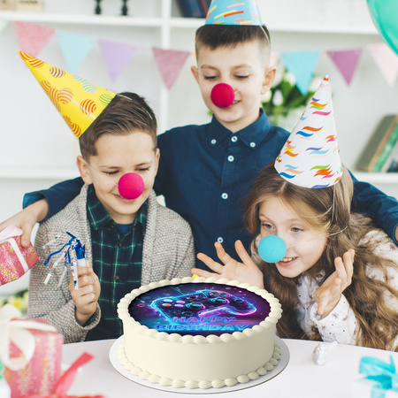 Opłatek na Tort Pad do Gier 20 cm Premium, wegański, bezglutenowy, wycięty