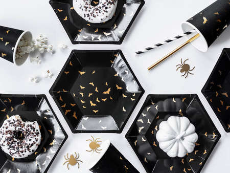 Papierowe talerzyki, Halloween, Trick or treat, 20cm, 6szt.