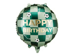 Balon foliowy Happy Birthday Piłki Zielony 35 cm