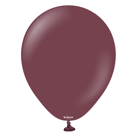 Balony lateksowe Burgundy, bordowy 13cm, 100 szt.