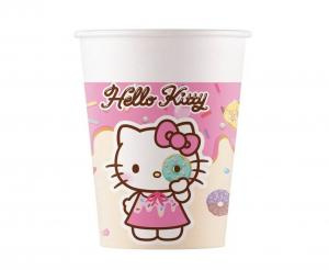 Kubeczki papierowe Hello Kitty i Kuromi 200 ml 8 szt