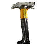 Balon Foliowy Młotek Czarno-Złoty 40x21cm