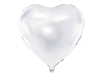 Balon foliowy Serce, biały, 61cm