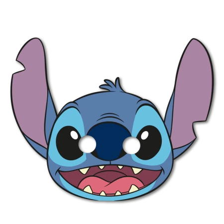 Maski papierowe, Stitch i Angel, Disney, 6 szt.