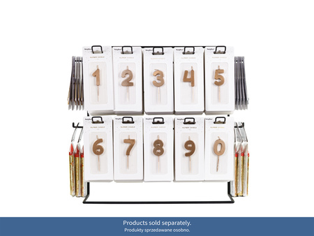 Stojak Ekspozytor Metalowy Czarny 43x21x41 cm