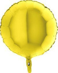 Balon Foliowy - Okrągły żółty 46 cm, Grabo