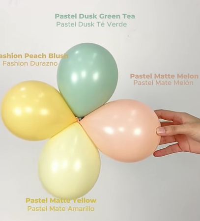 Balony lateksowe Sempertex Pastel Dusk Green Tea, 60 cm, 1 szt.