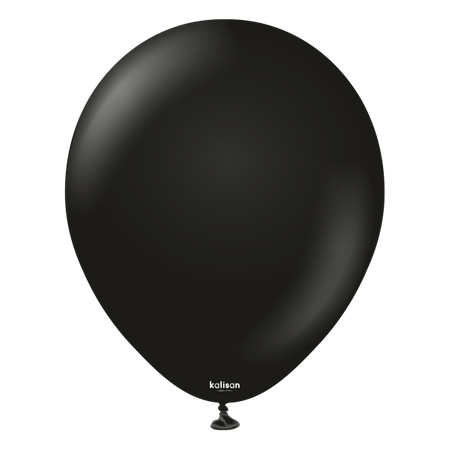 Balony lateksowe Black, czarne Kalisan 45cm, 25 szt.