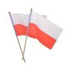 Flaga Polska, Biało-Czerwone Chorągiewki na patyku 30 x 45cm, 10 szt.
