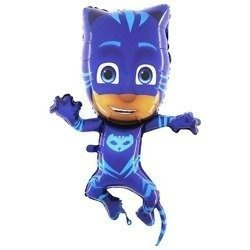 Balon Foliowy - PJ MASKS Pidżamersi Connor Kotboy niebieski