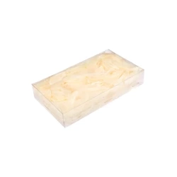 Piórka dekoracyjne  w pudełku -  Ecru