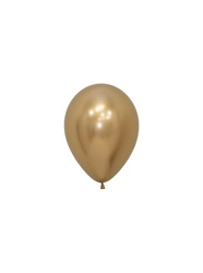 Balony lateksowe Sempertex, Reflex Gold, 12cm, 50szt.