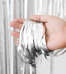 Kurtyna matowa srebrna 100 x 200cm