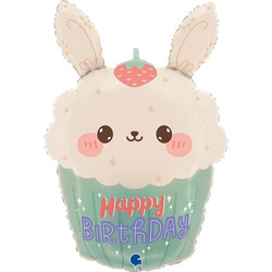 Balon foliowy Króliczek, Bunny Cupcake 61 cm