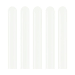 Balony do modelowania 260M, Standard White, Białe, 115cm, 100 szt.