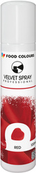 Zamsz w Sprayu Food Colours New Velvet 100ml Czerwony - Barwnik Spożywczy do Tortów i Deserów