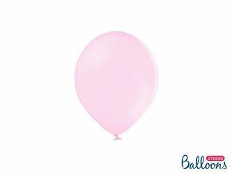 Balony lateksowe Strong, Różowe, Pastel Baby Pink, 12cm, 100 szt.