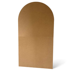 Ścianka dekoracyjna gładka półkole, Panel drewniany MDF