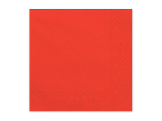 Serwetki papierowe Jasny Czerwony 33x33cm 20 szt