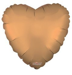 Balon Foliowy Serce, Złoty Mat, 46 cm