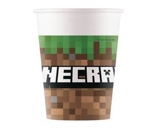Kubeczki papierowe Minecraft 200 ml, 8 szt.