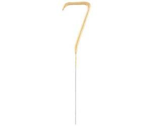 Zimne ognie złota cyfra 7,  17cm