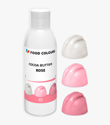 Barwnik COCOA BUTTER na bazie tłuszczu kakaowego różowy Rose 100g