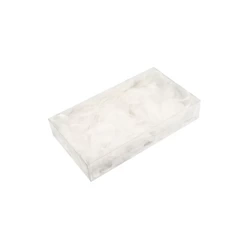 Piórka dekoracyjne w pudełku Białe